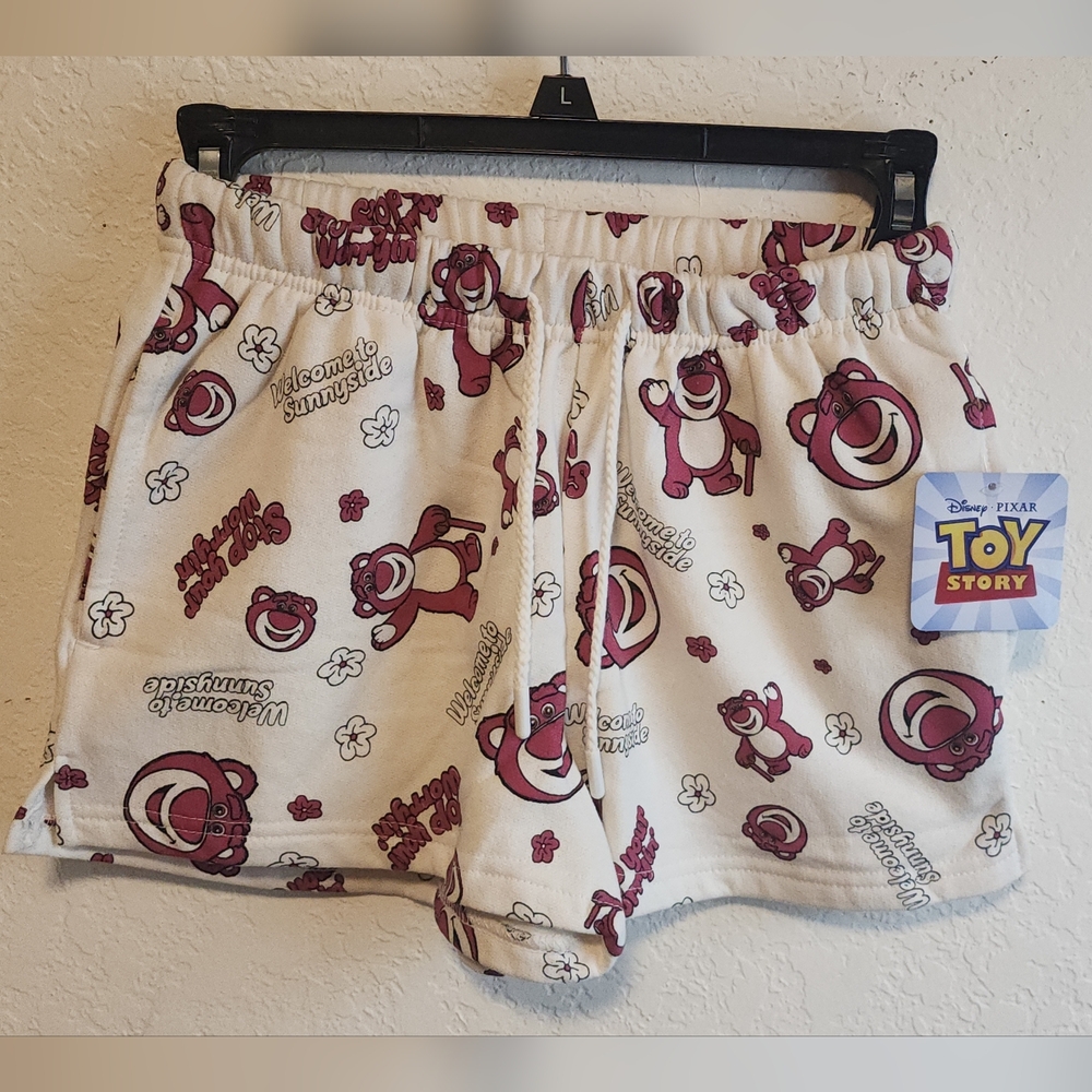 Disney Toy Story Cream and Pink Lounge Shorts